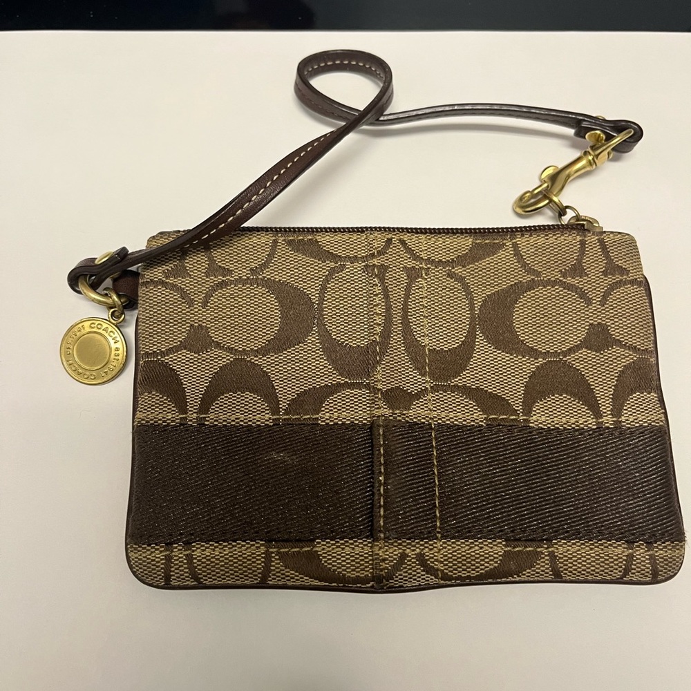 Small coach bag- measures 4x5.5 inches